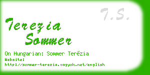 terezia sommer business card